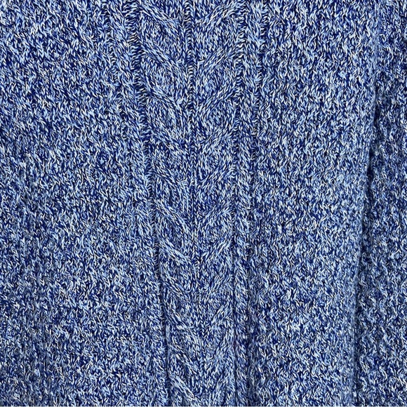 Land's End Drifter Women's Chunky Knit Crewneck Pullover Sweater‎ Size S/T Blue - Picture 3 of 6